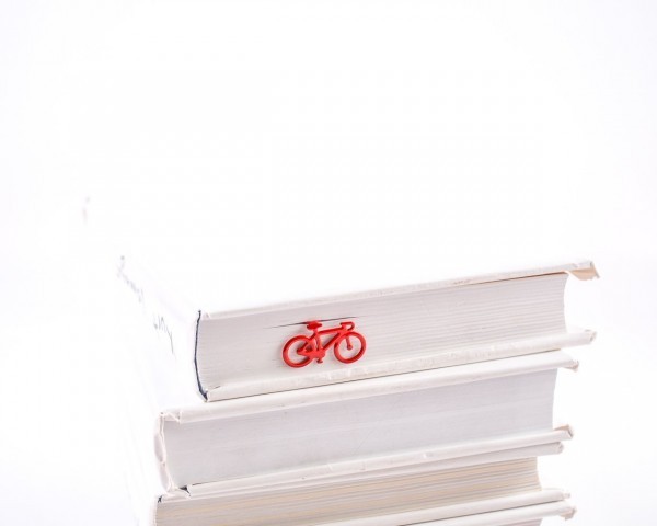 Закладка для книг Велосипед (червоний)