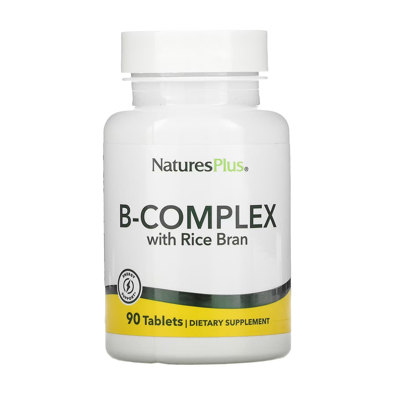 Комплекс Вітамінів Групи B з Рисовими Висівками, B-Complex with Rice Bran - 90 tabs