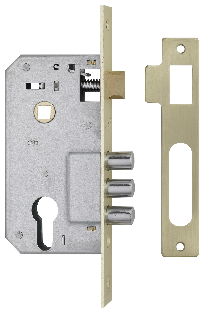 Замок врізний SIBA 10038/M - 62/40 мм, латунь