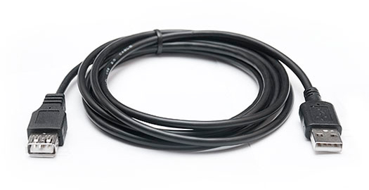 Кабель Real-El USB 2.0 Pro AM-AF 3 м Black