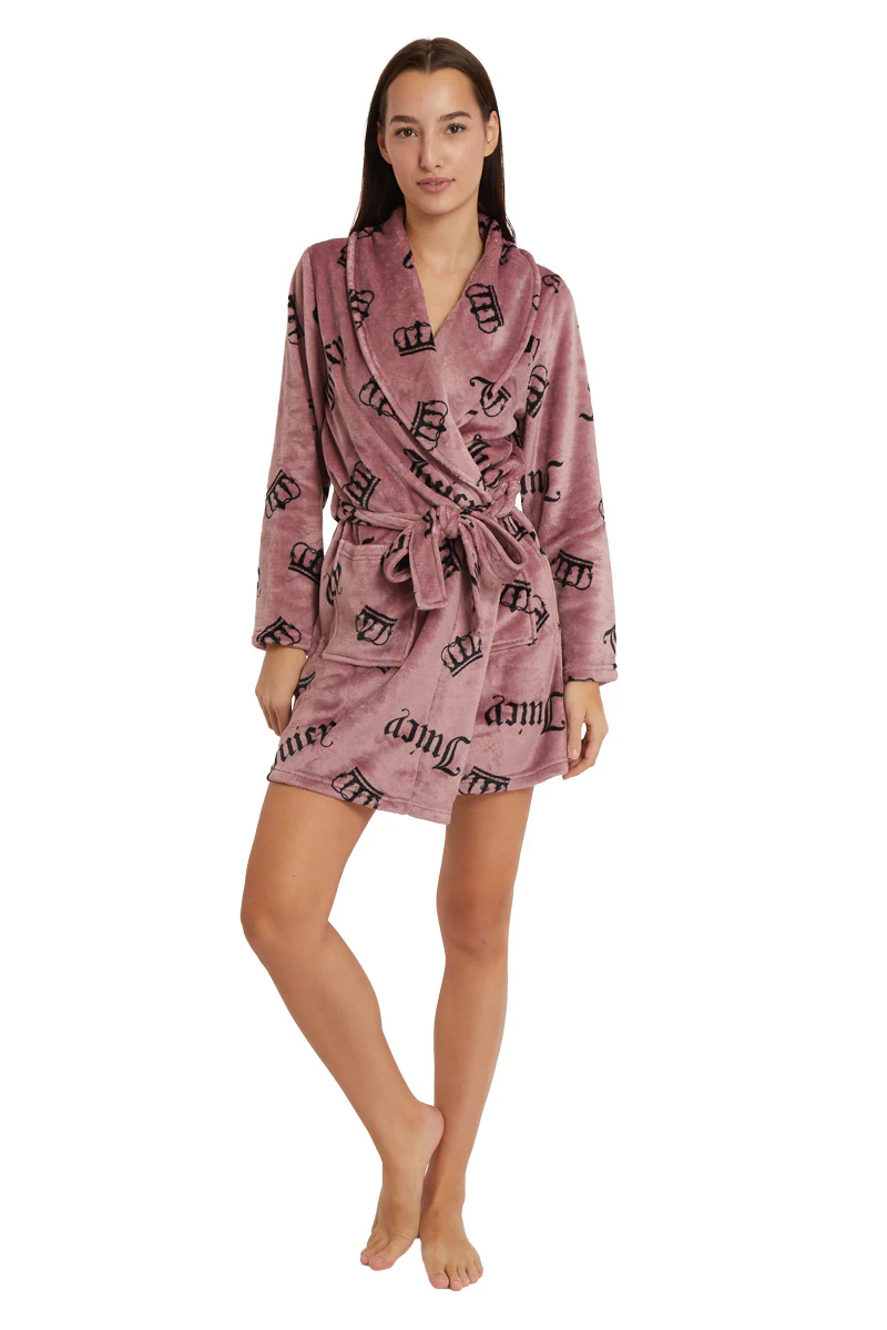 Плюшевий халатик Juicy couture shawl collar plush robe