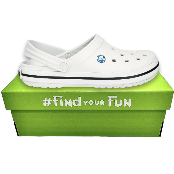 Crocs crocband outlet off white