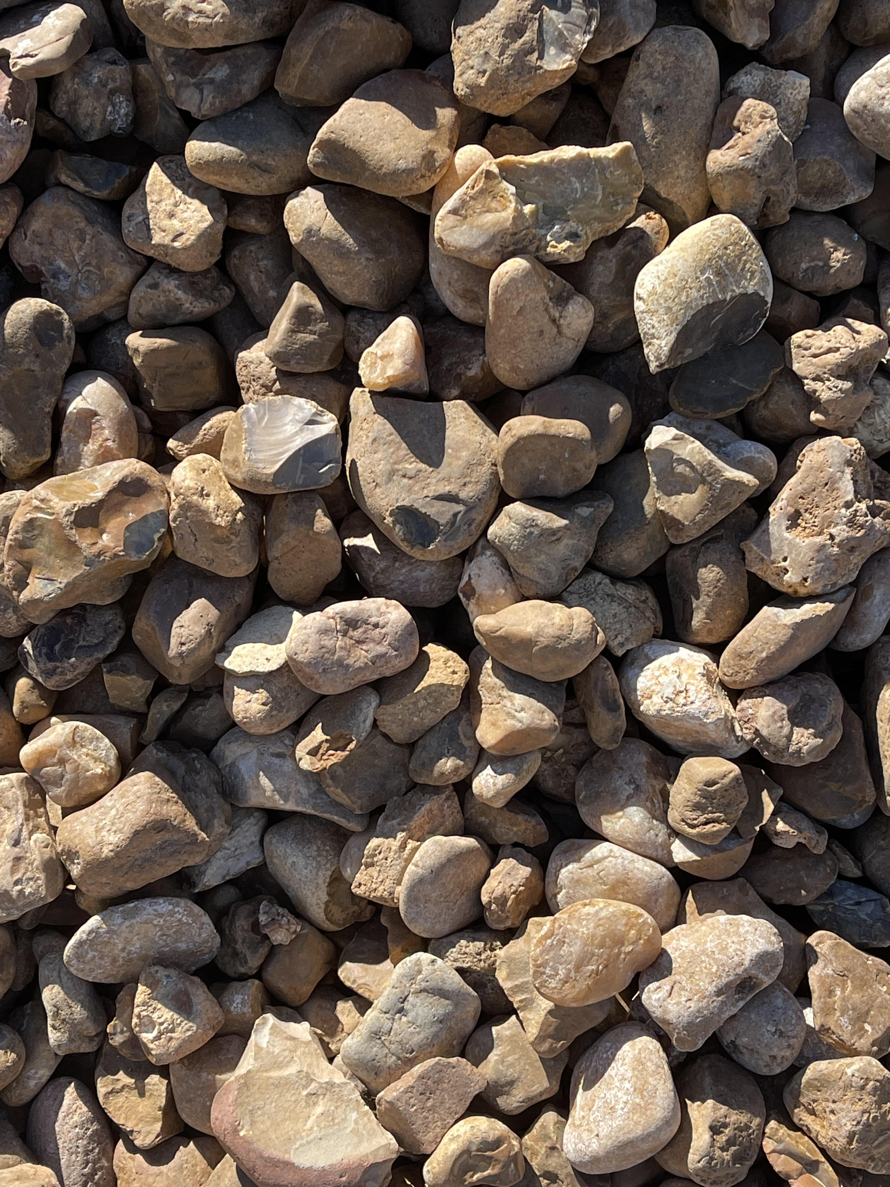 Peach Brown River Rock 