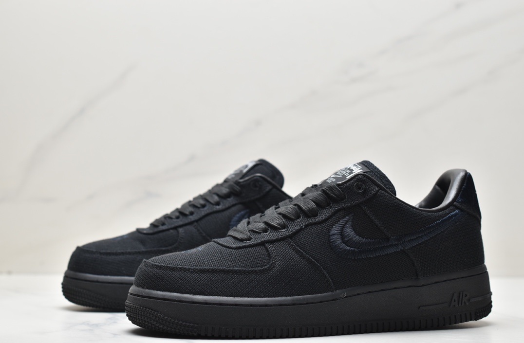 Stussy x Nike Air Force 1 ’07Black Cool CZ9084-001