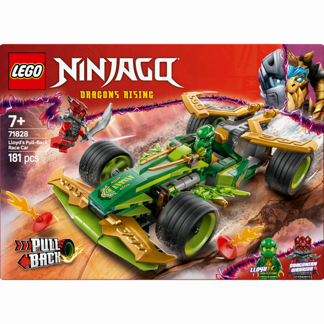 Конструктор LEGO NINJAGO Автомобіль для перегонів Лойда з інерційним двигуном (71828)