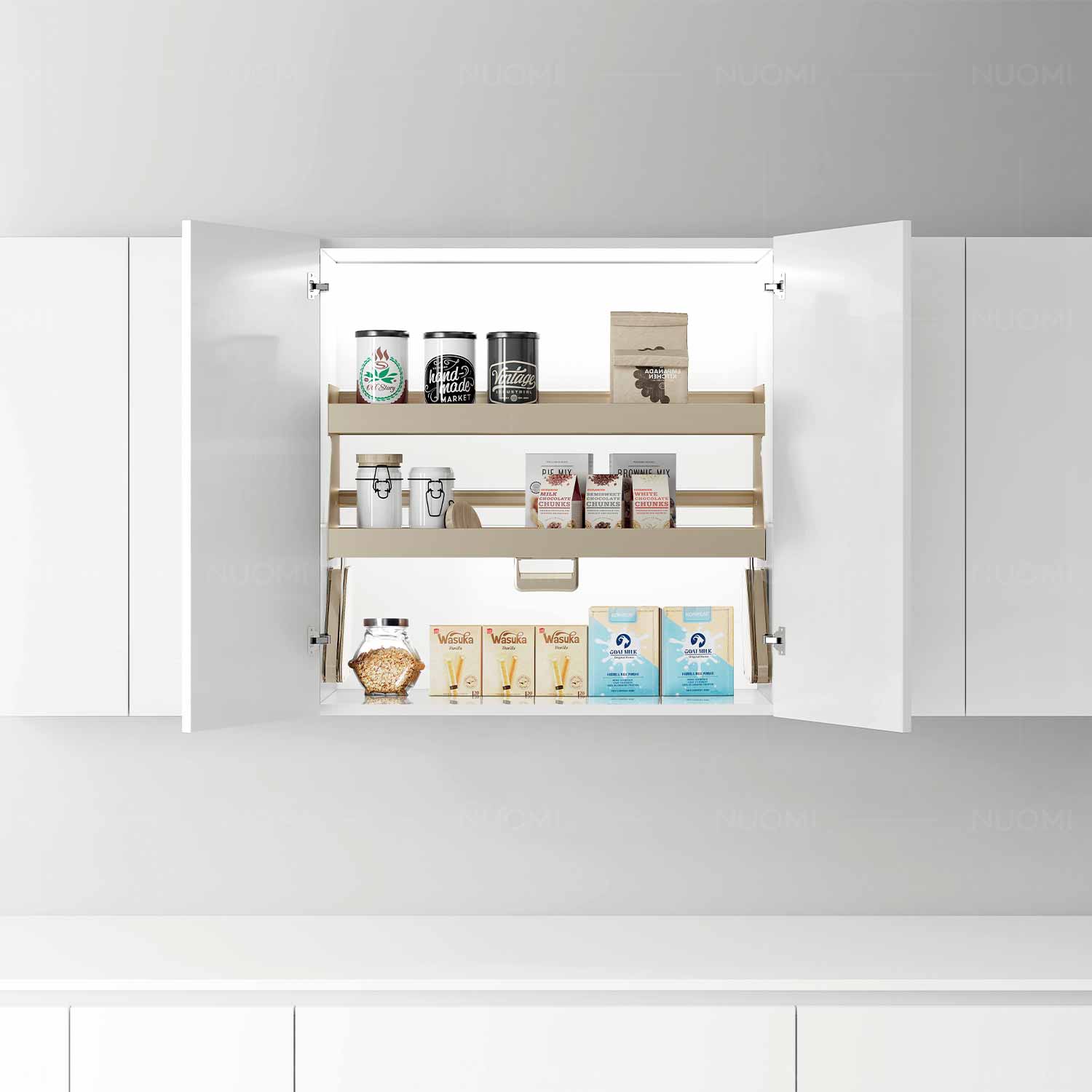 Encanto Series Wall Cupboard System (Double Layer Lifter)