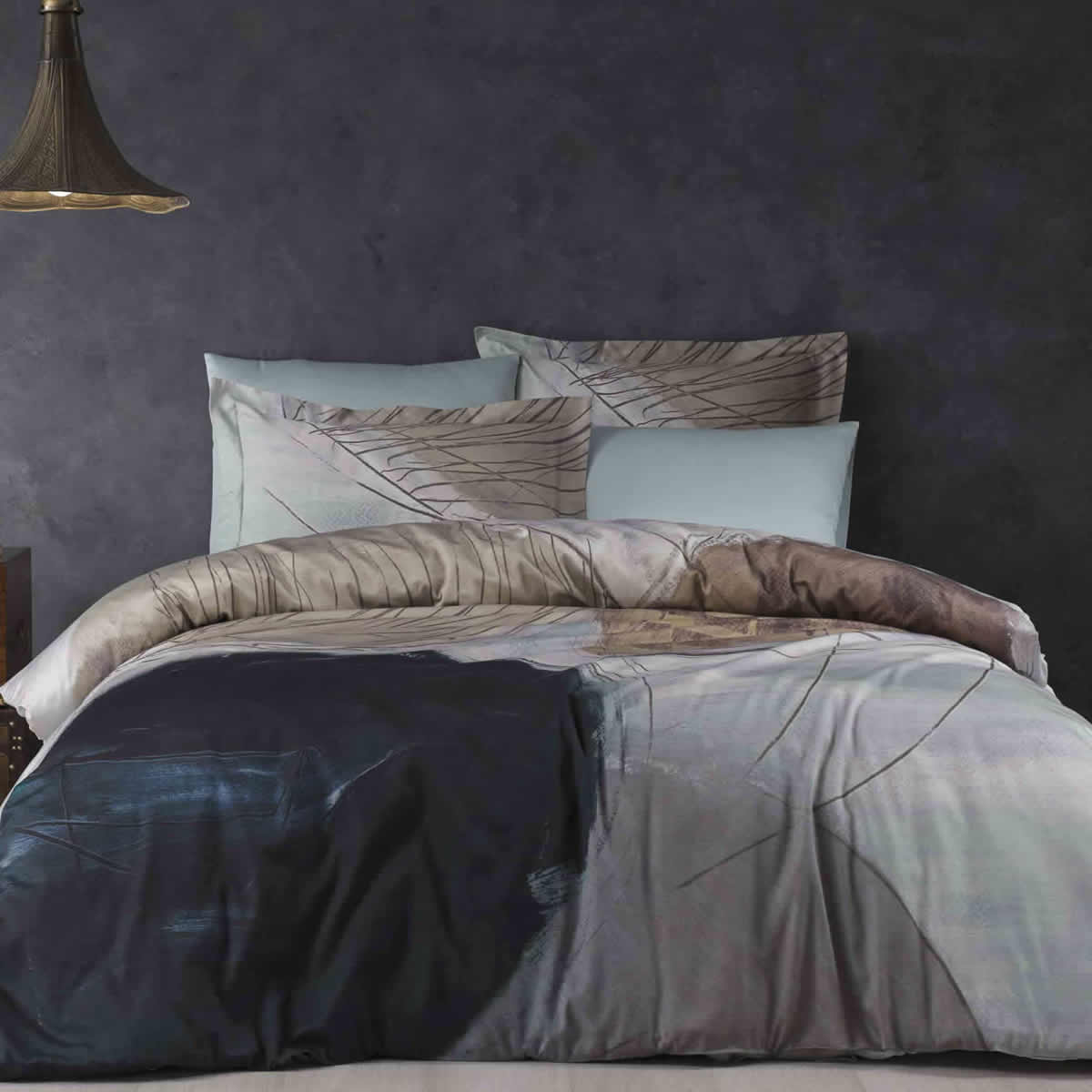 Комплект постільної білизни сатин делюкс Galaxy преміум бренду Tivolyo Home