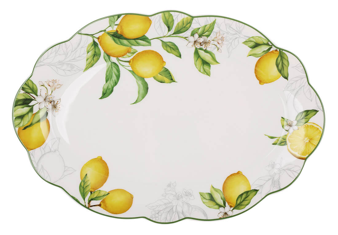 Сицилійський лимон, Блюдо порцелянове, 30 см