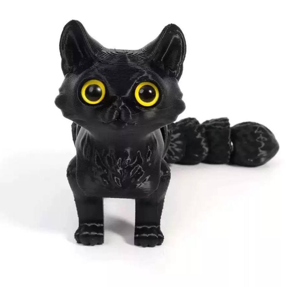 Іграшка 3D антистрес Котик Чорний