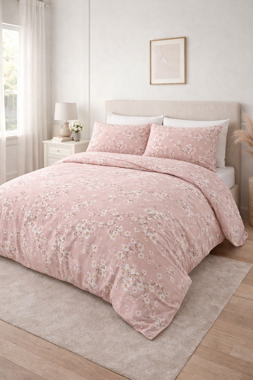 Постільна білизна  від виробника ранфрс "Букети дрібних  квітів на рожевому"