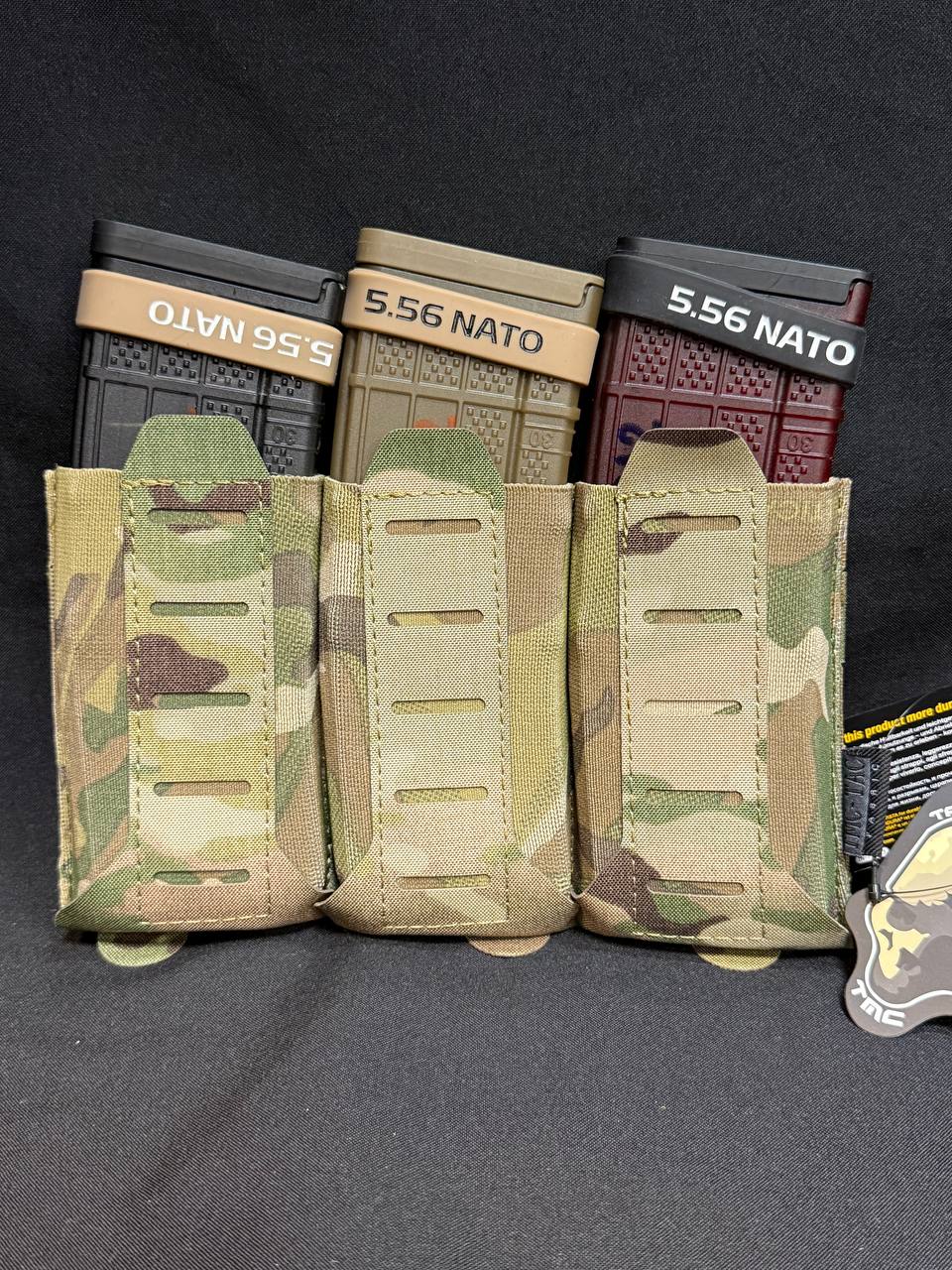 Потрійний еластичний підсумок "Stackable Ten-Speed M4 Mag Pouch" від бренду "TMC GEAR".