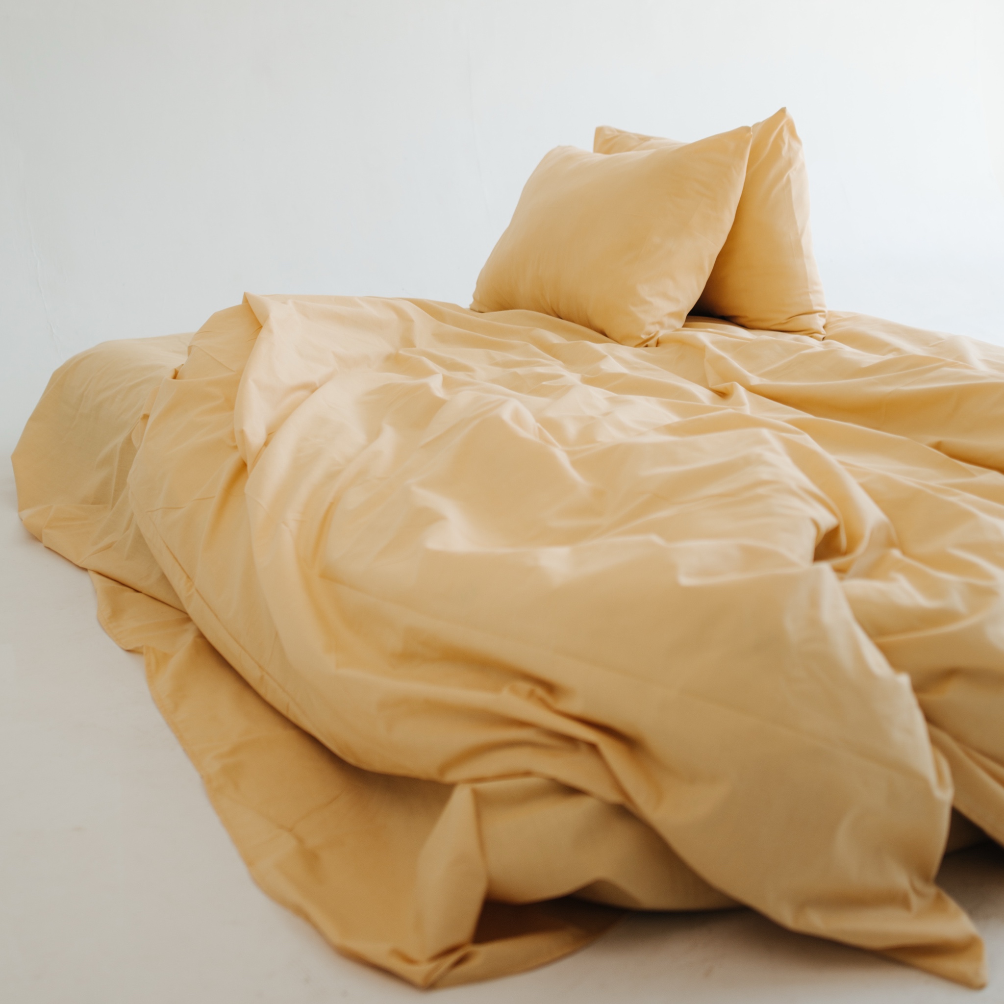 Постільний комплект Матова 100% бавовна Жовтий
