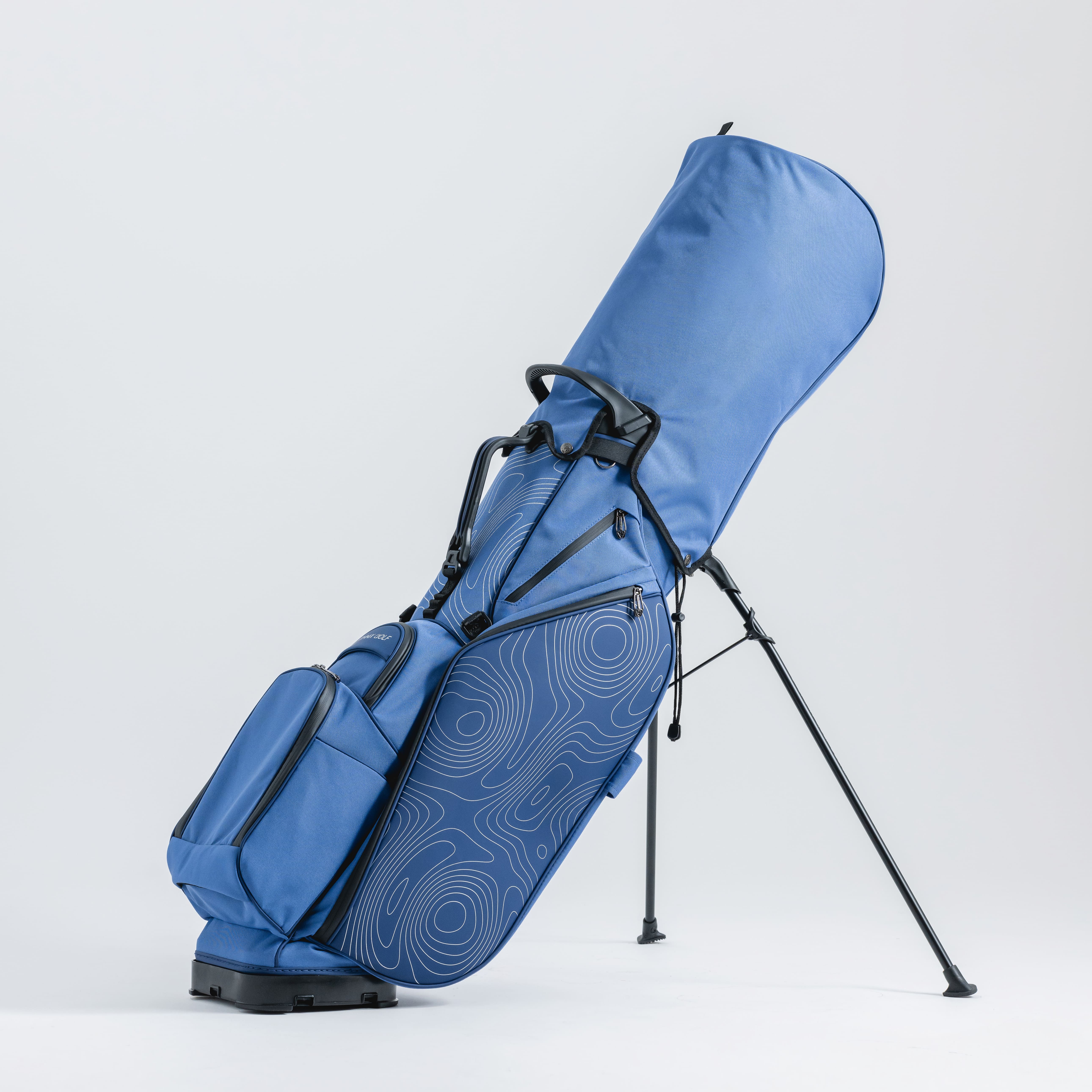 Stand Bags | Blue Topographic