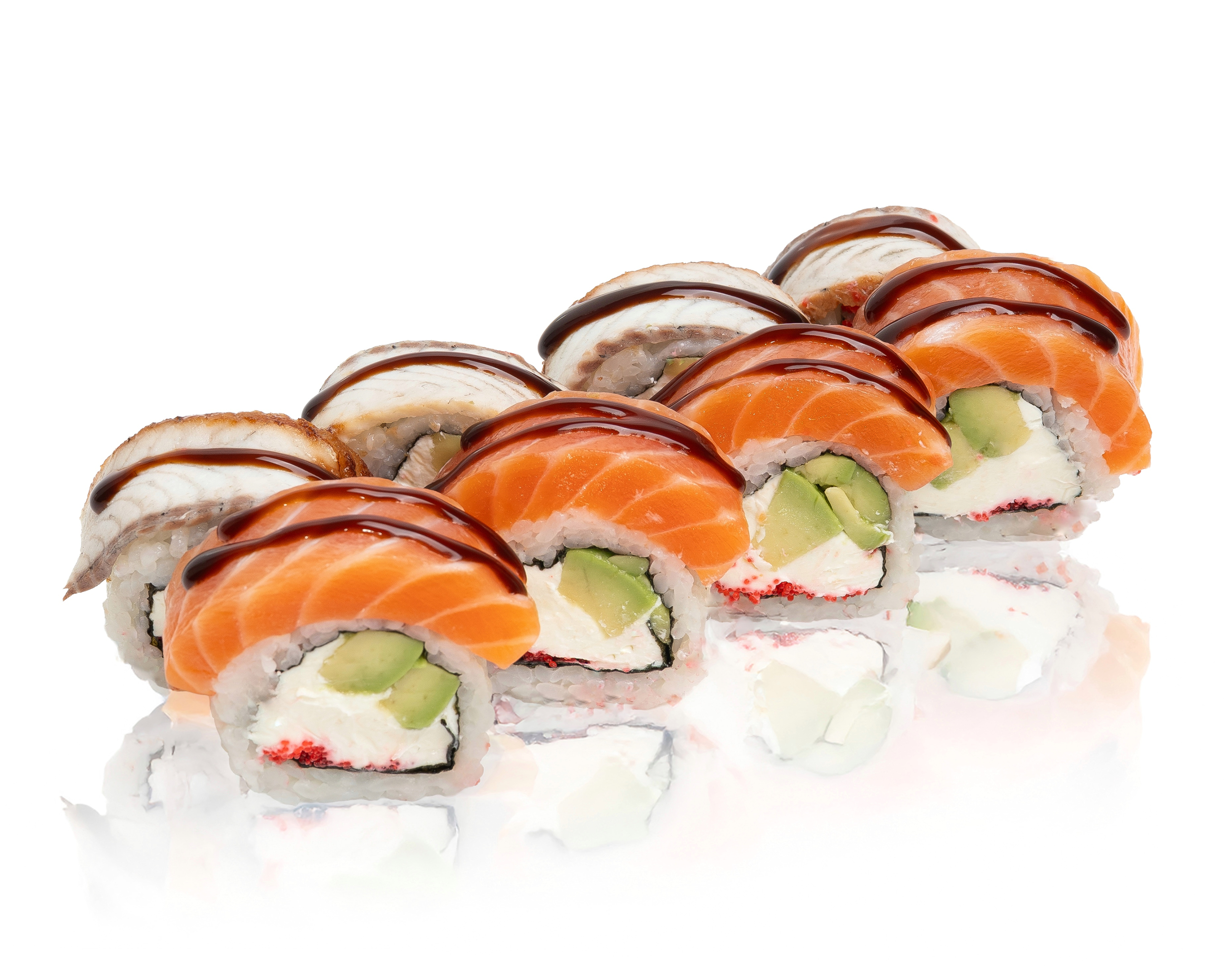 Філадельфія Premium з лососем та вугрем