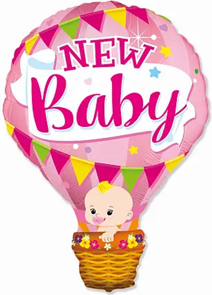 Повітряна куля New Baby рожева