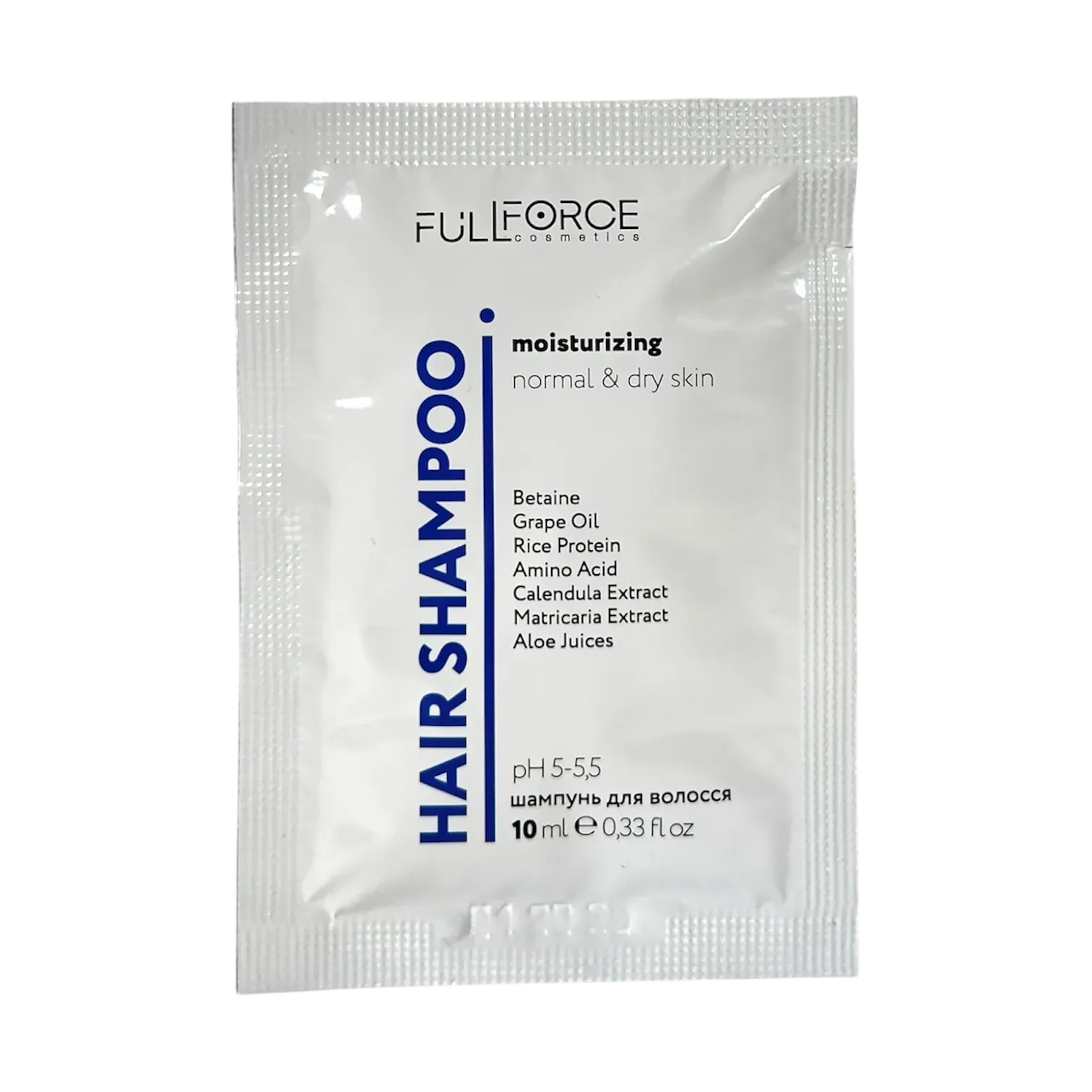 Зволожуючий шампунь для сухої шкіри голови MOISTURIZING NORMAL & DRY SKIN 10мл.