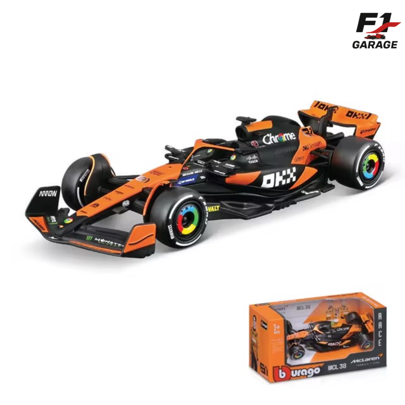Burago McLaren MCL38 Oscar Piastri, 1:43, 2024