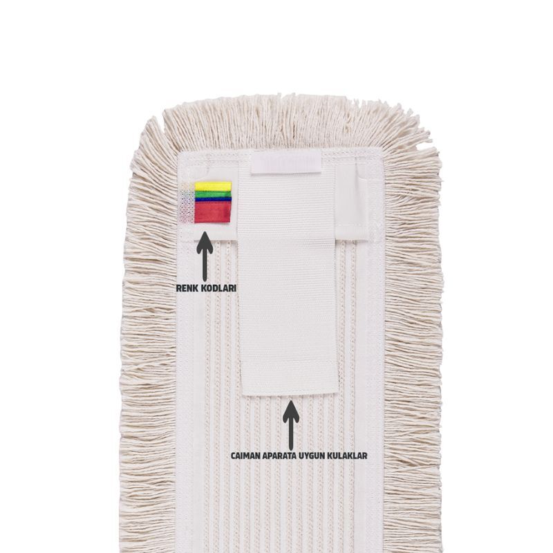 Моп для швабри ОПТОМ петельний бавовняний з стрічкою CAIMAN ERMOP Prof, 13*40 см