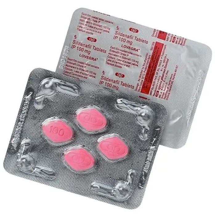 ᐉ Lovegra 100 мг - жіночий збудник • Ціна 320грн за 4 пігулки