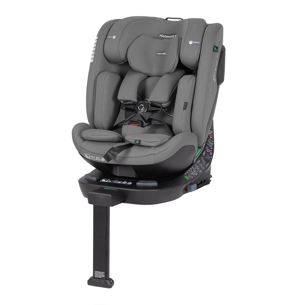 Автокрісло CARRELLO Meteorit F CRL-15101 Seashell Grey i-Size 40-150см ISOFIX, поворот, опор.стійка