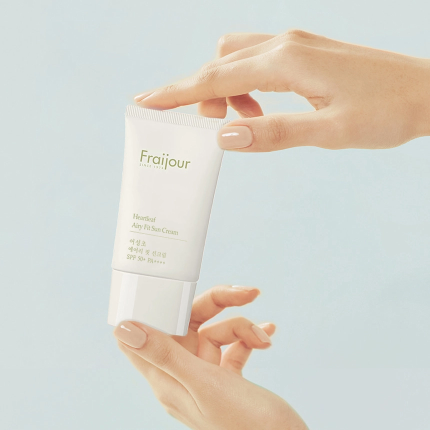Сонцезахисний крем з екстрактом хауттюйнії - Fraijour Heartleaf Airy Fit Sun Cream SPF 50+ РА++++, 50 мл