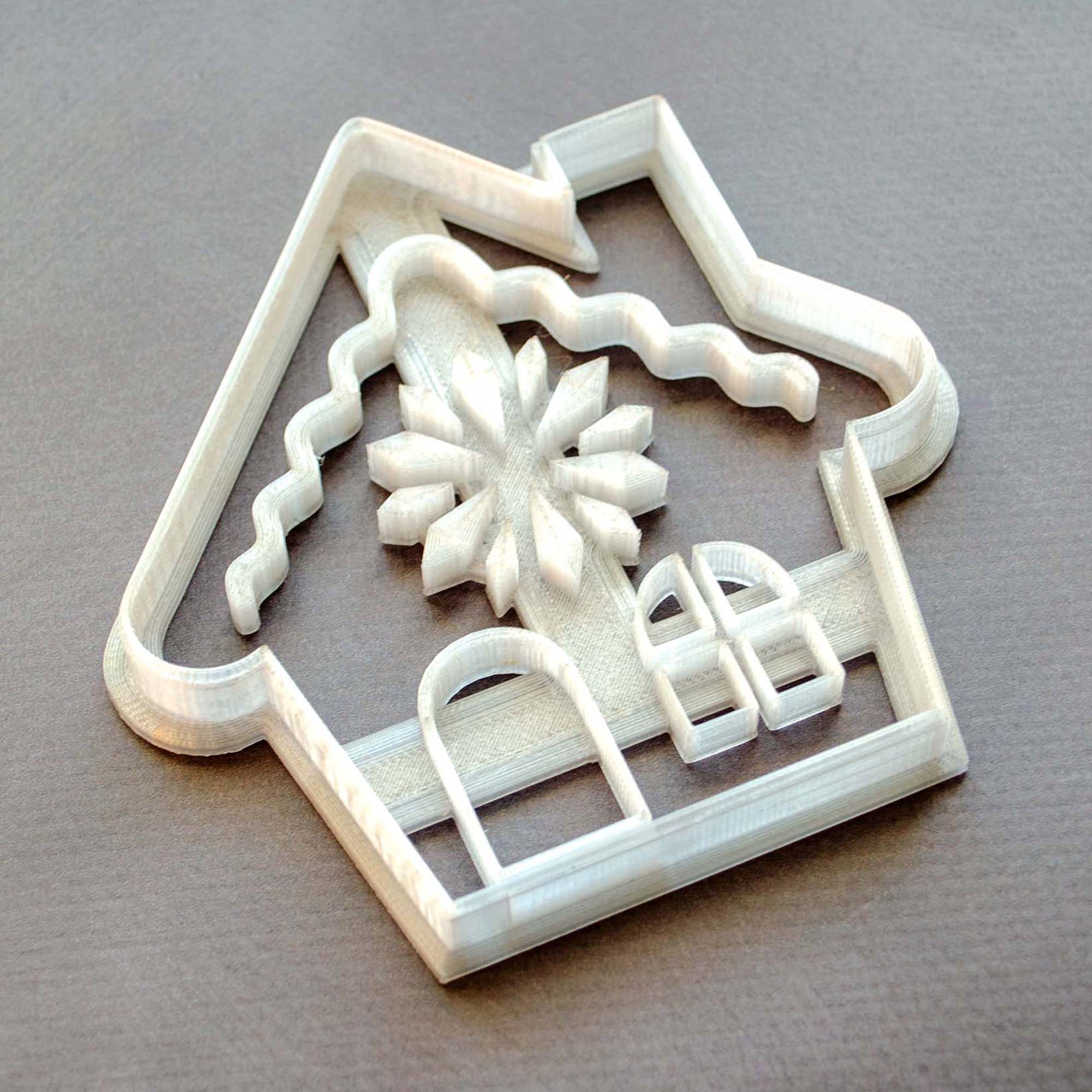 Пластикова вирубка (форма, каттер) для пряників і печива Будиночок, 11х11 см