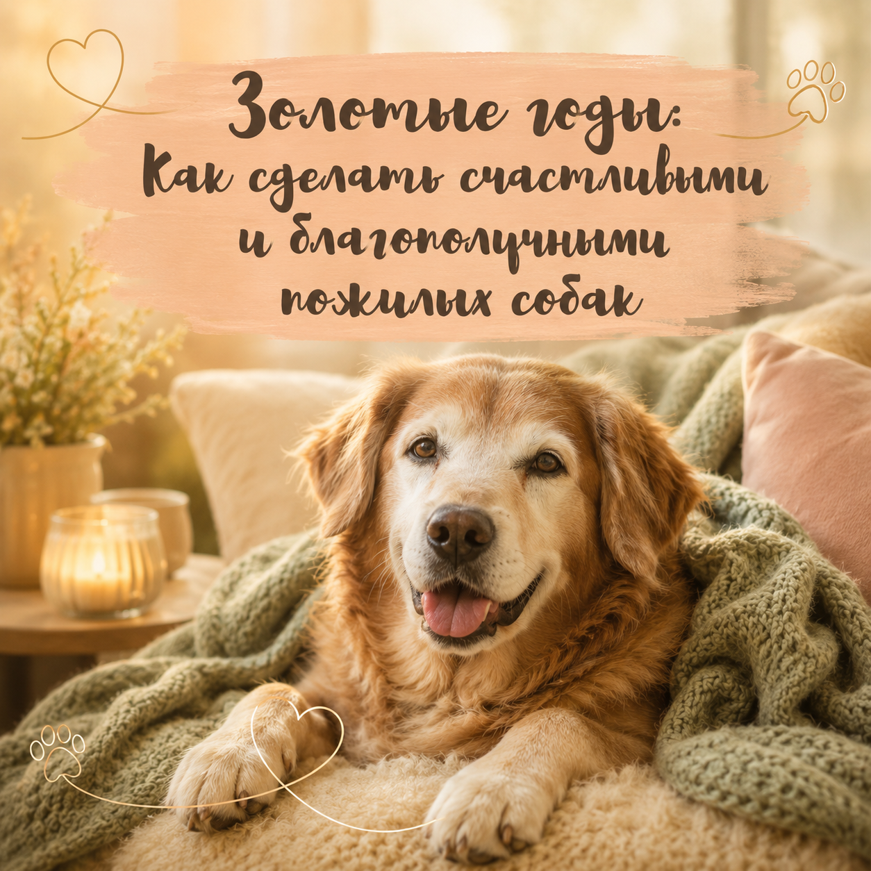 Золотые годы: Как сделать счастливыми и благополучными пожилых собак