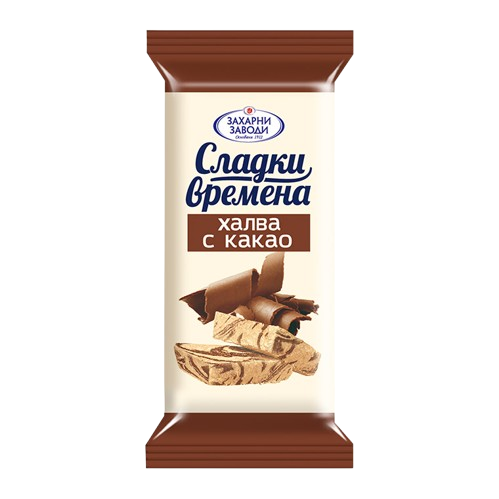 🇧🇬 "Zaharni Zavodi" Turrón de semilla de girasol con cacao  mini, 30 g, 48 un.