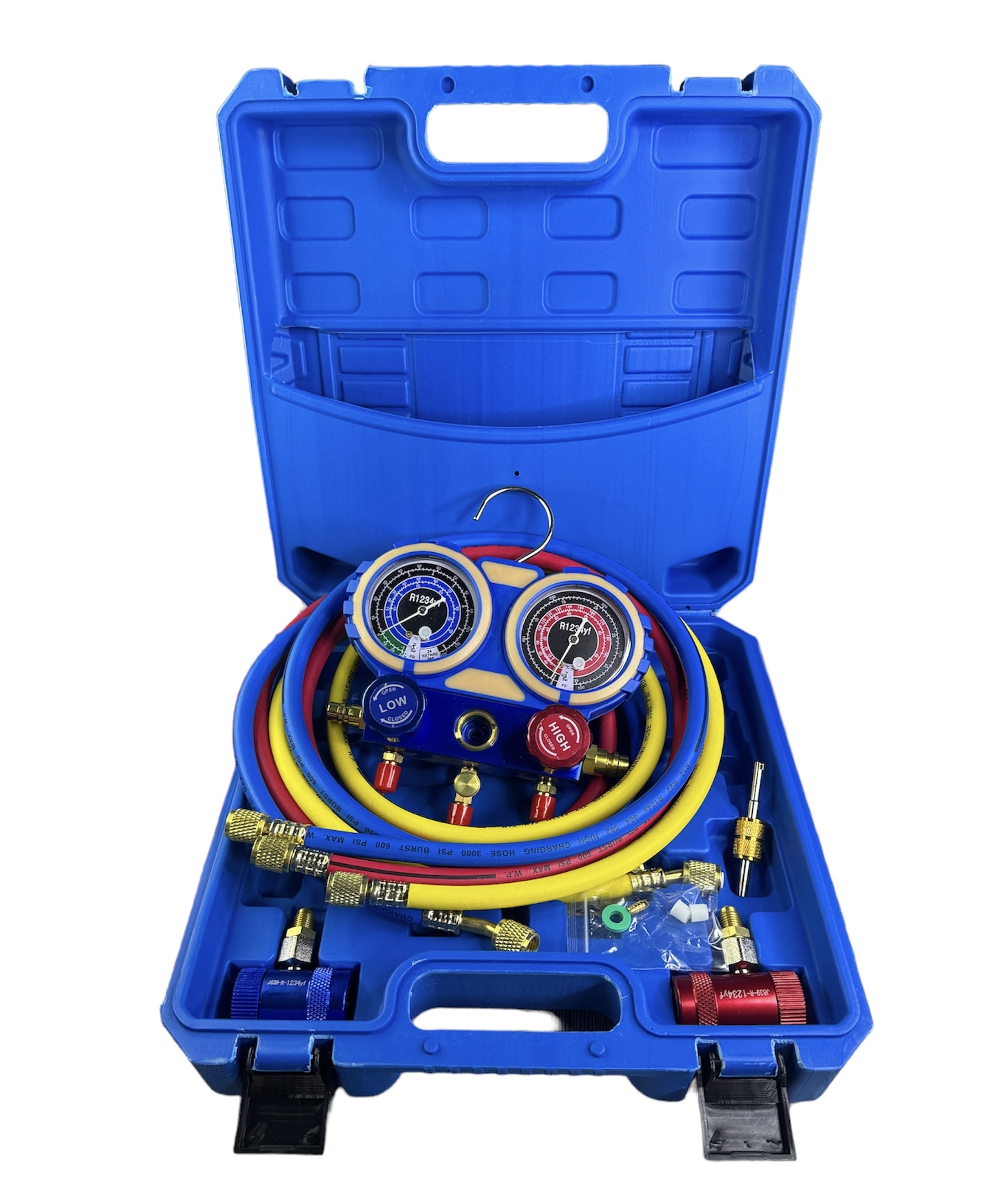 YS MGS 1234YF Манометричний колектор 2-х вентильний кейс