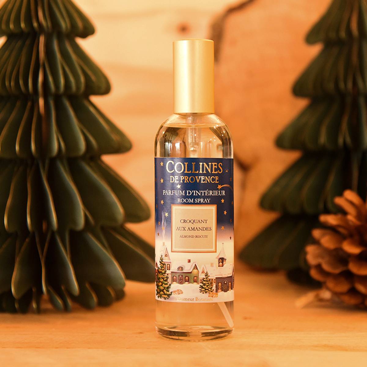Спрей для кімнати Collines de Provence Мигдальне печиво Christmas (Новорічна) 100мл