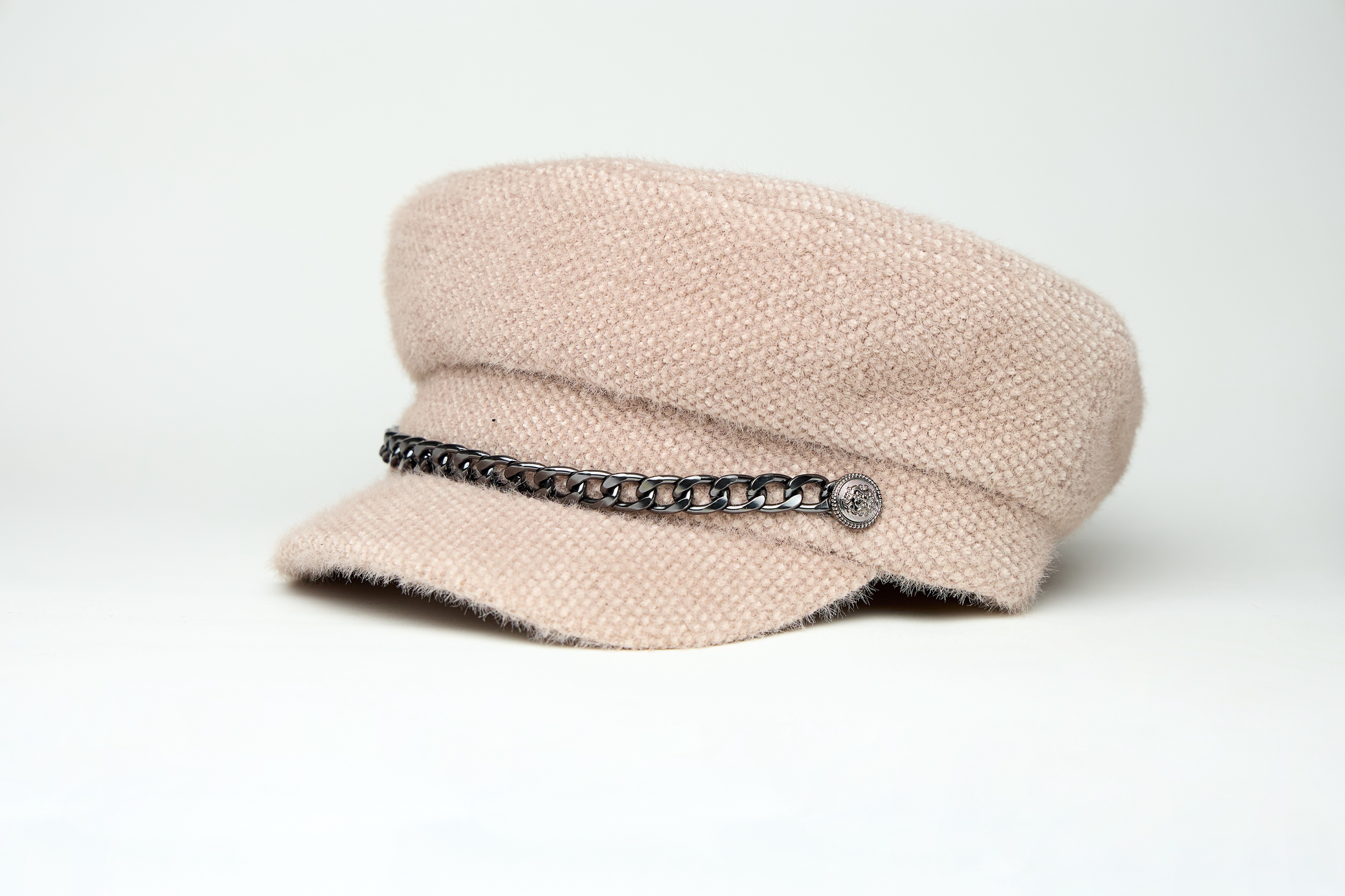 Картуз Жіночий Зимовий Бежевий Мохер