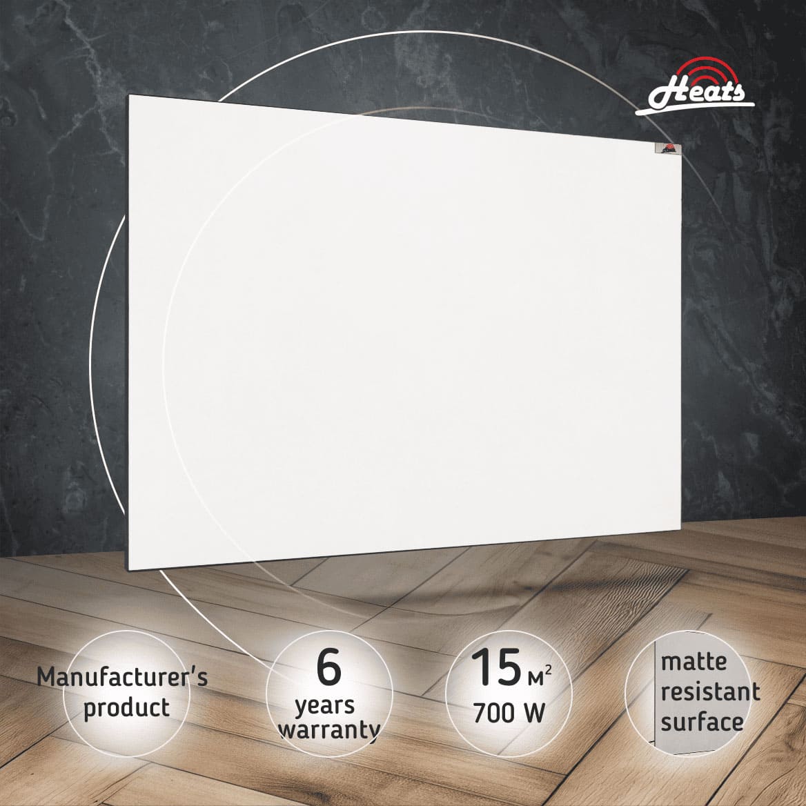 Ceramic Heater Heats 700 White