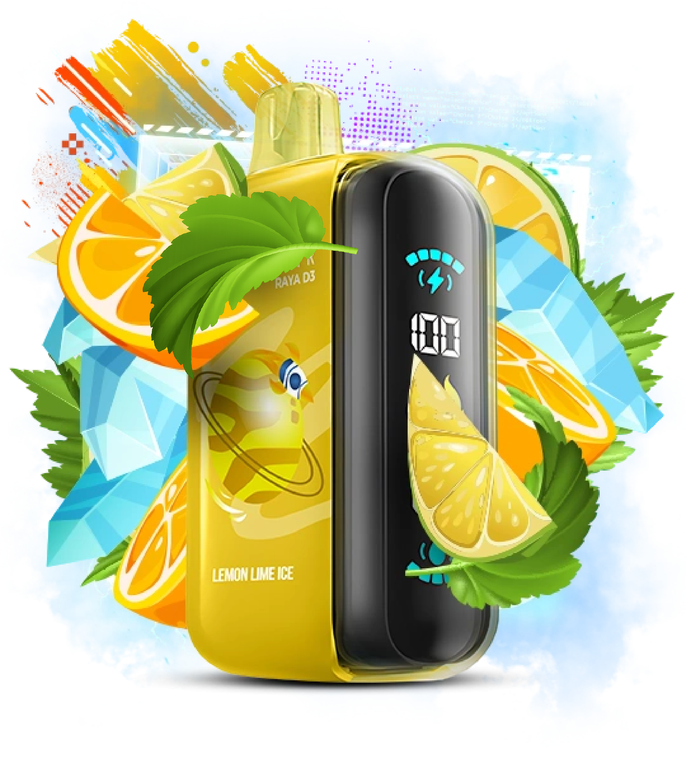 ELF BAR RAYA D3 25000 Lemon Lime Ice (Лимон Лайм Лід)