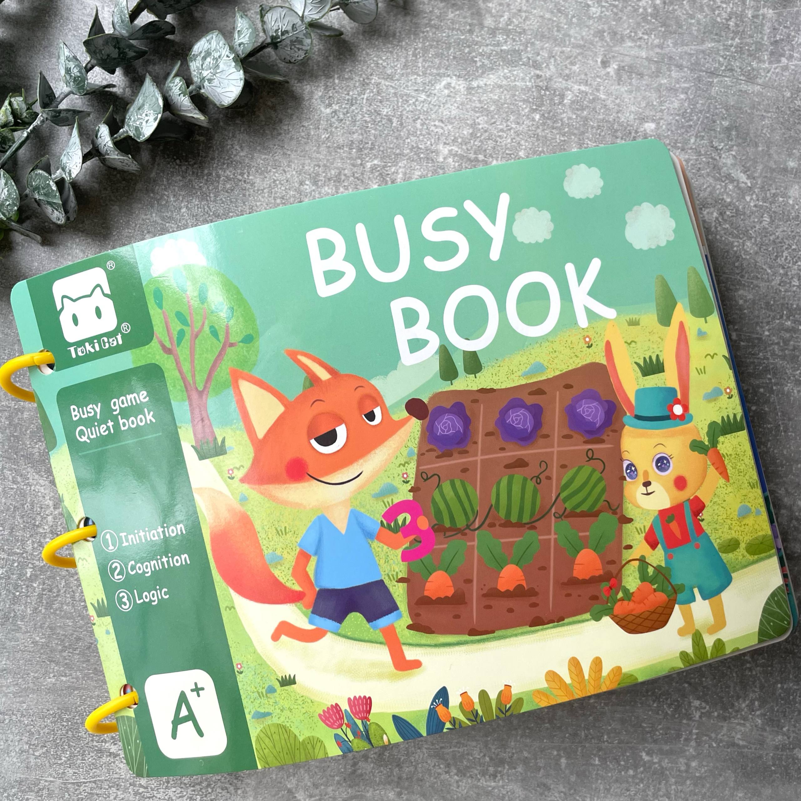 Розвиваюча книга Busy book з липучками 30 сторінок А4 