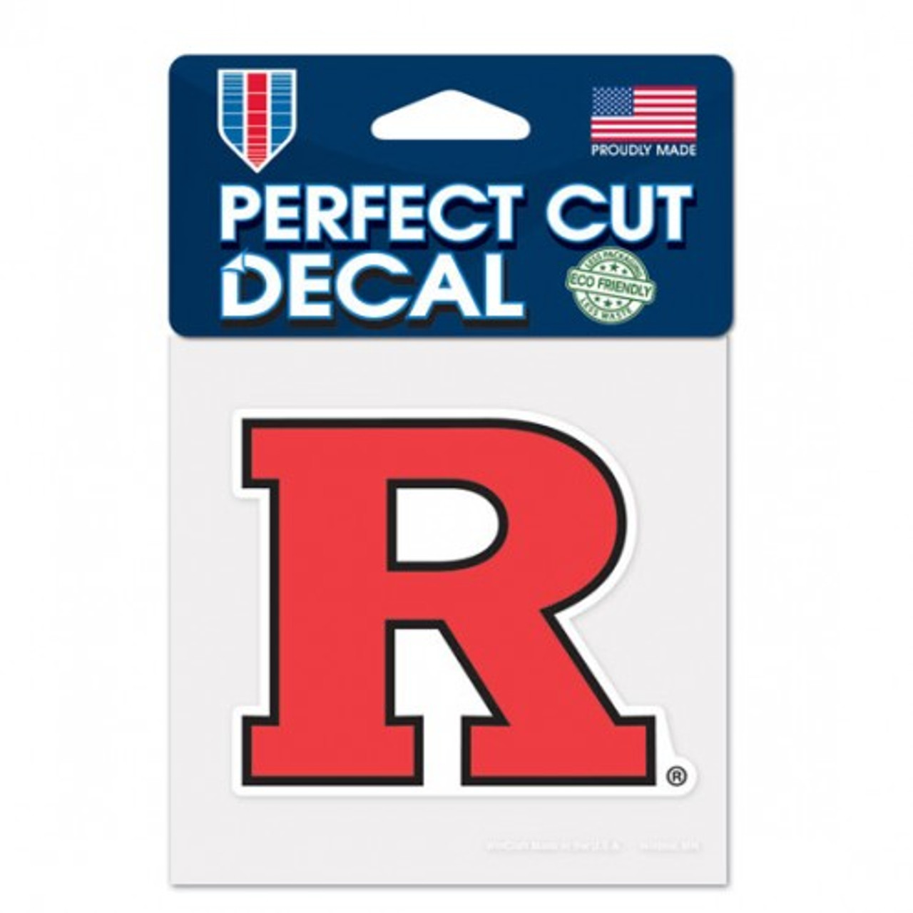 Rutgers Scarlet Knights Decal 4x4 Perfect Cut Color