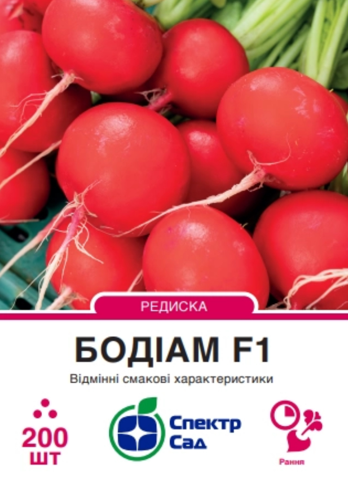 Редиска Бодіам F1, 200 шт
