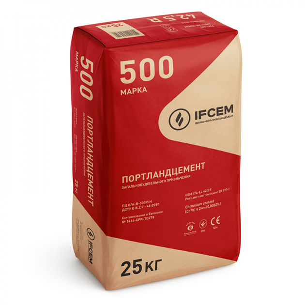 Цемент IFCEM ПЦ II/А-В-500-Н 25 кг