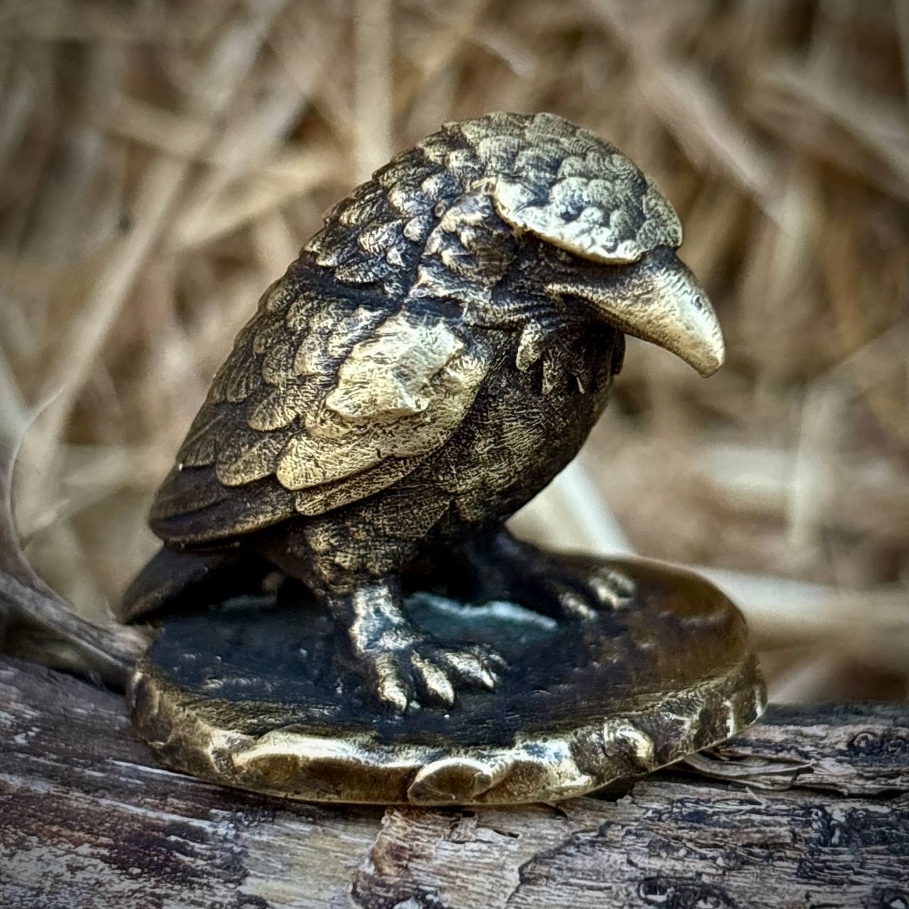 Фігурка Крук з латуні