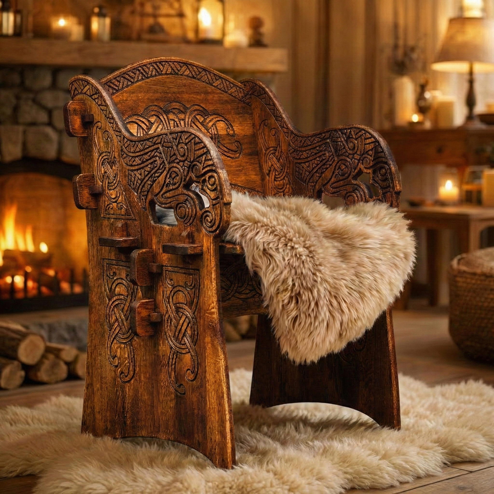 Стілець дубовий серія Круки