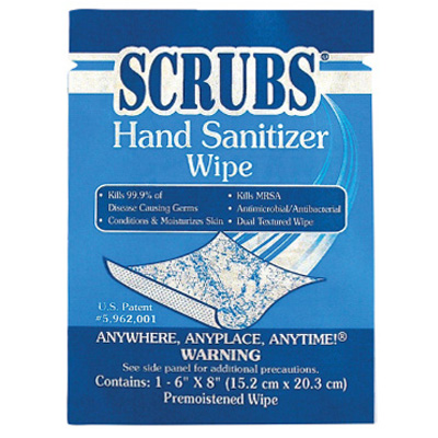 Scrubs Hand Sanitizer Wipes Packets