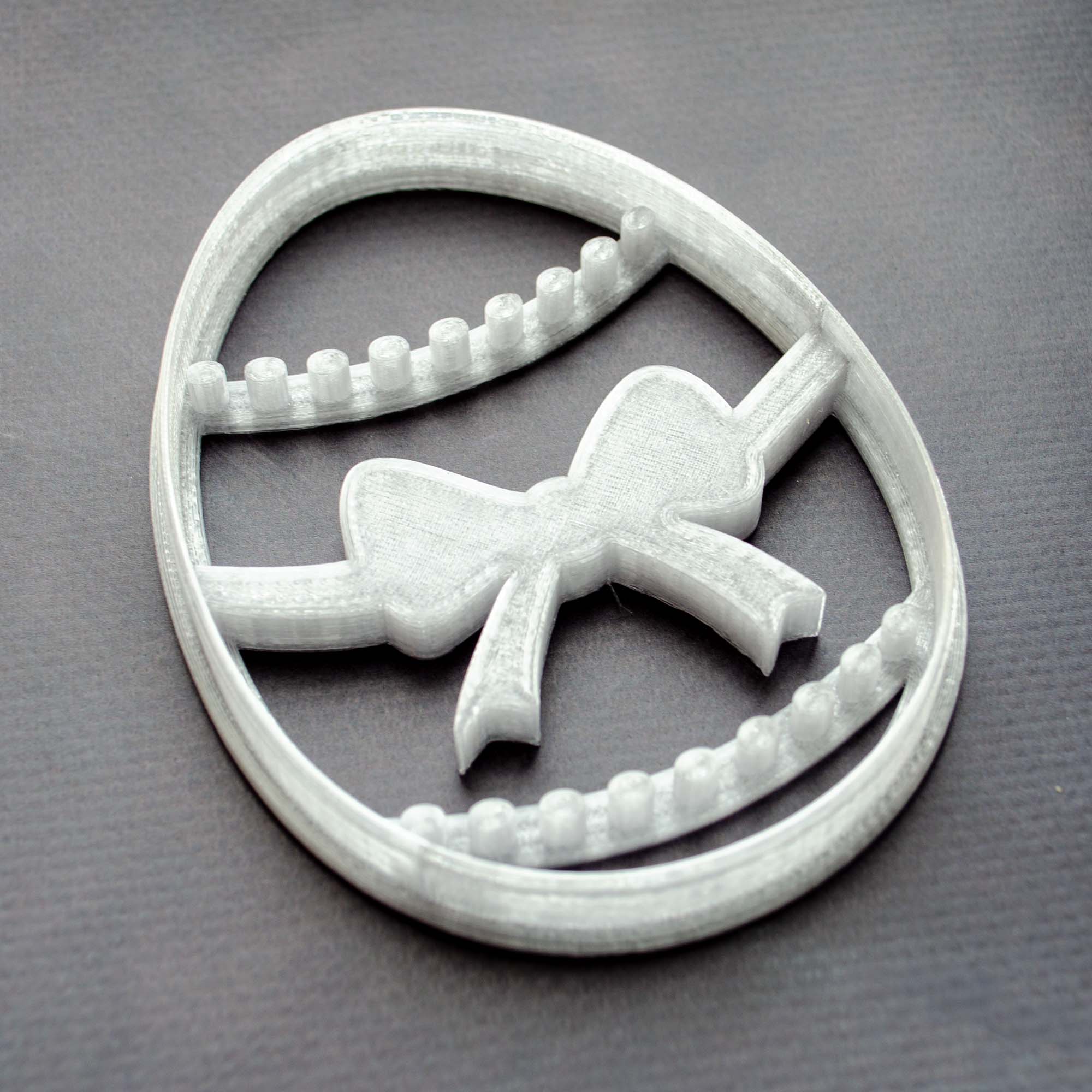 Пластикова вирубка (форма, каттер) для пряників і печива Великоднє яйце 2, 11х8 см