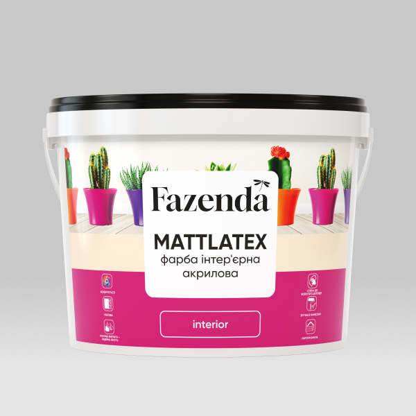 MATTLATEX ФАРБА ІНТЕР'ЄРНА АКРИЛОВА ТМ FAZENDA