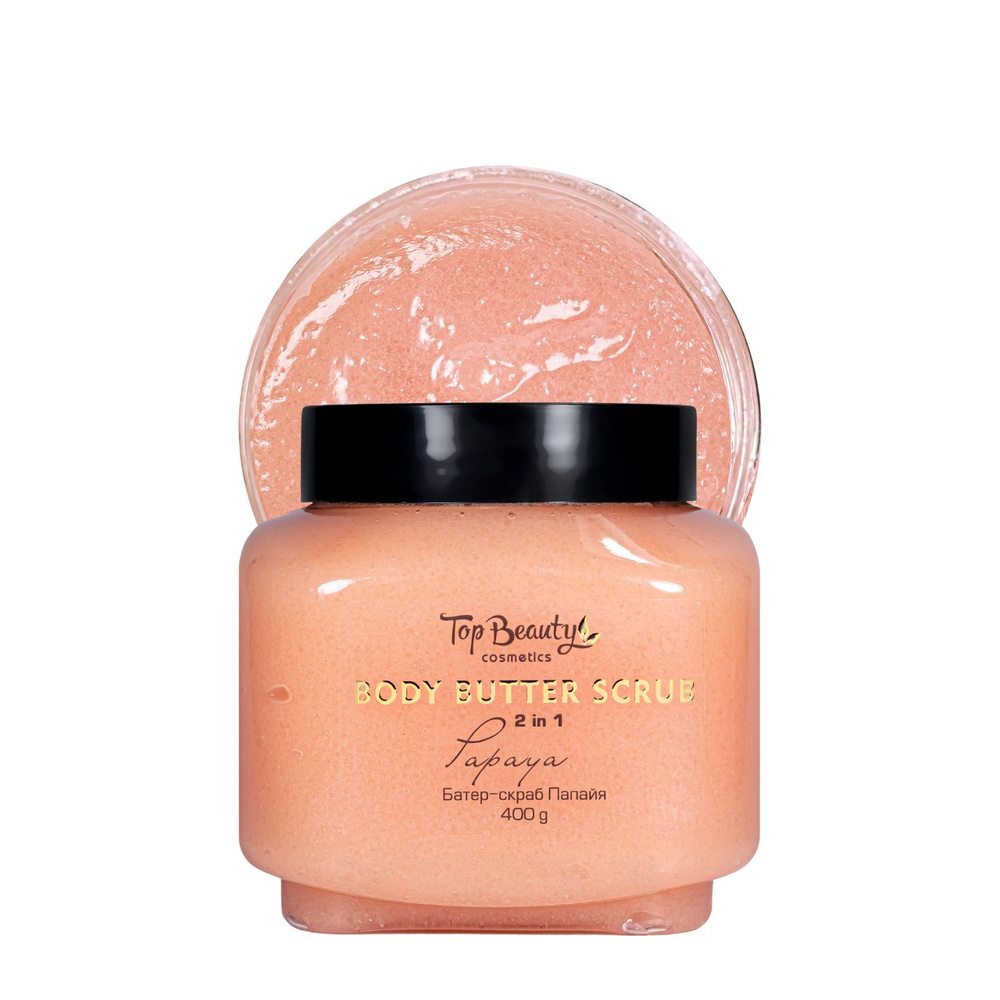 СКРАБ БАТЕР ДЛЯ ТІЛА 2 У 1 TOP BEAUTY BODY BUTTER SCRUB PAPAYA, 400 Г