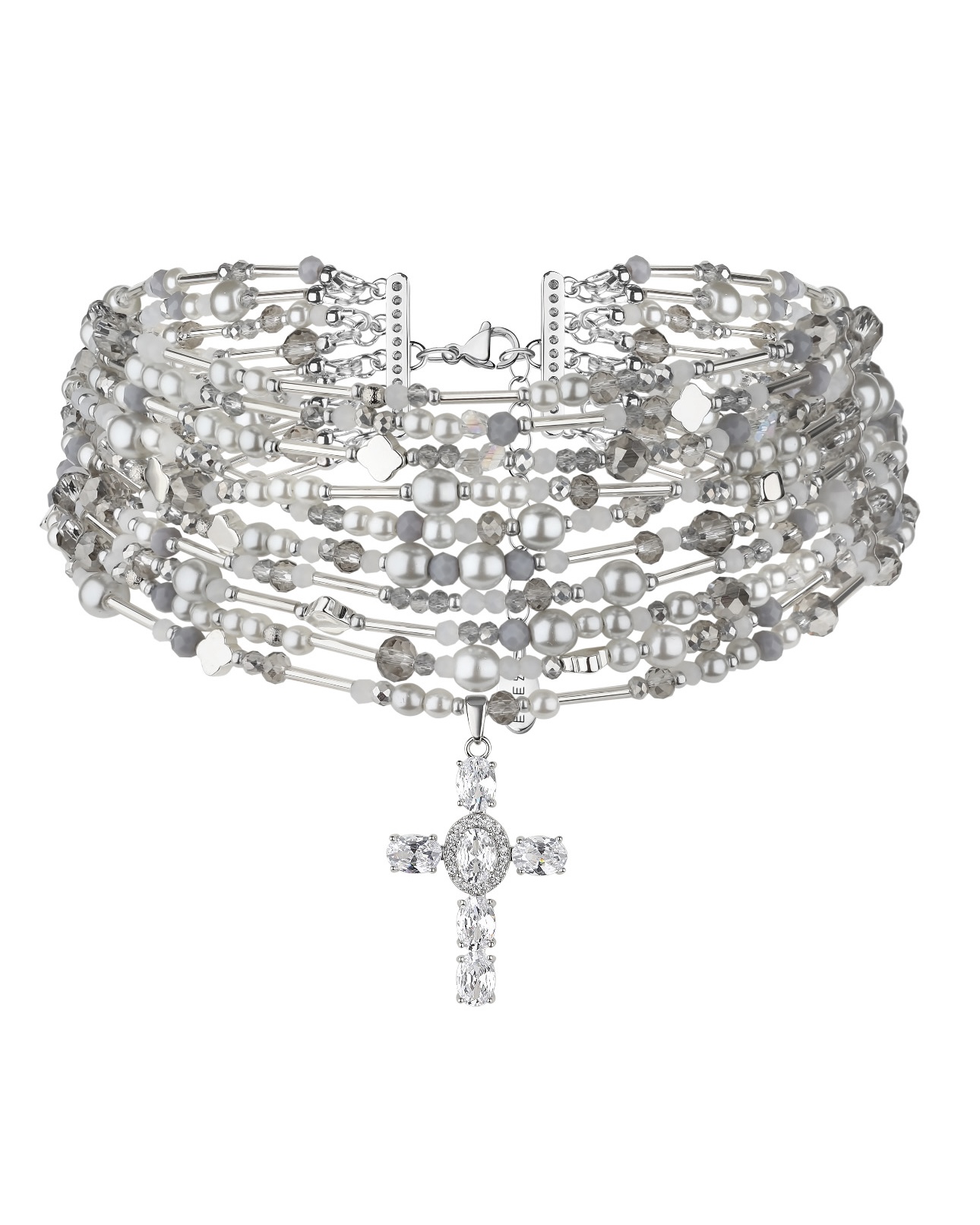 PAVUTYNA white necklace