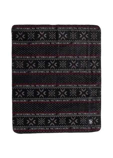 Флісовий Плед Ковдра VS Plush Fleece Blanket чорний 152 см*127 см