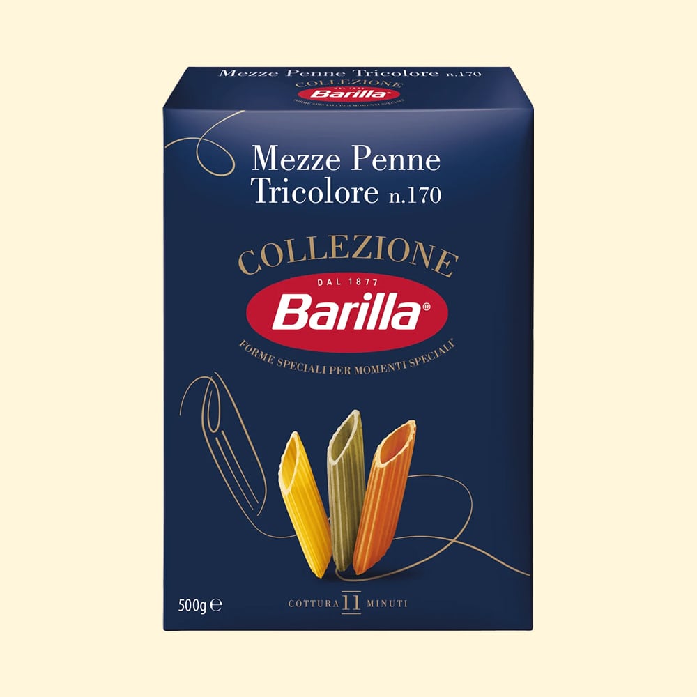 Barilla Mezze Penne Tricolore № 170, 500g