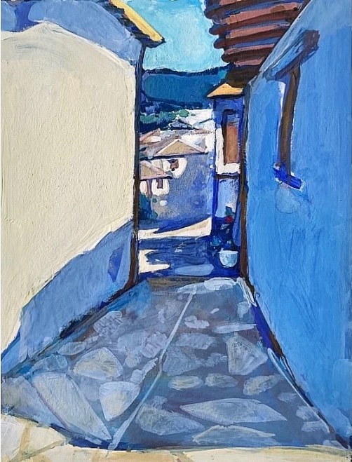 Thassos. Greece, sketch, 2023, 16х12 sm, gouache on paper