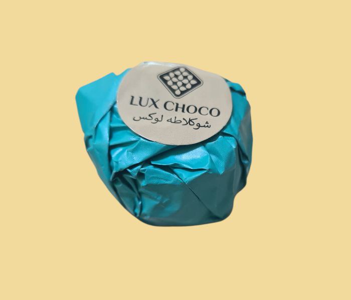 Дубайські цукерки Lux Choco горіхи та катаїфі (бірюзова)