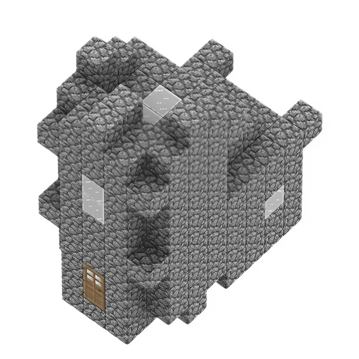 Кам'яна Фортеця 217 дет. | Дитячій магнітний конструктор в стилі Minecraft