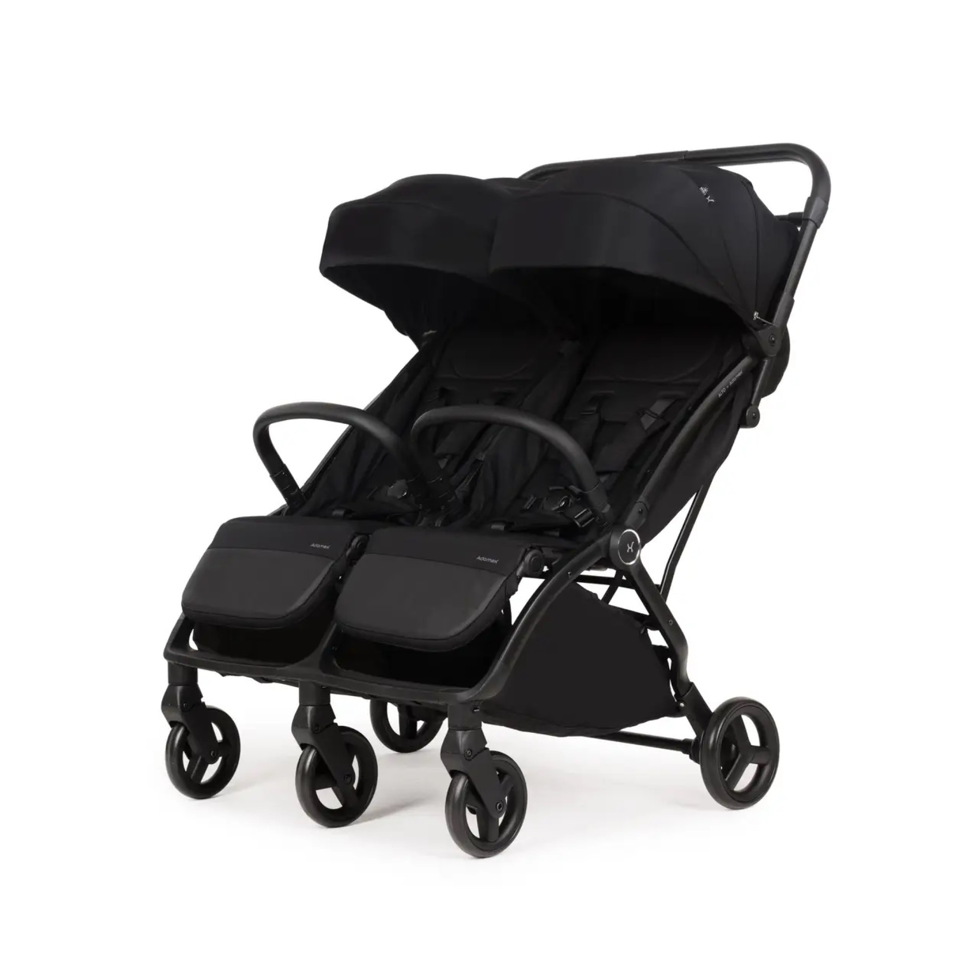 Коляска для двійні Adamex Alto Dark Black